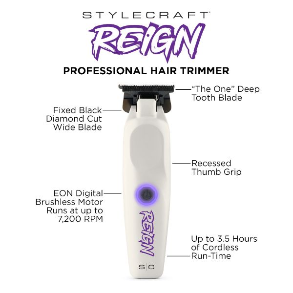 Style Craft Reign Professional Trimmer  EON Digital Brushless Motorral