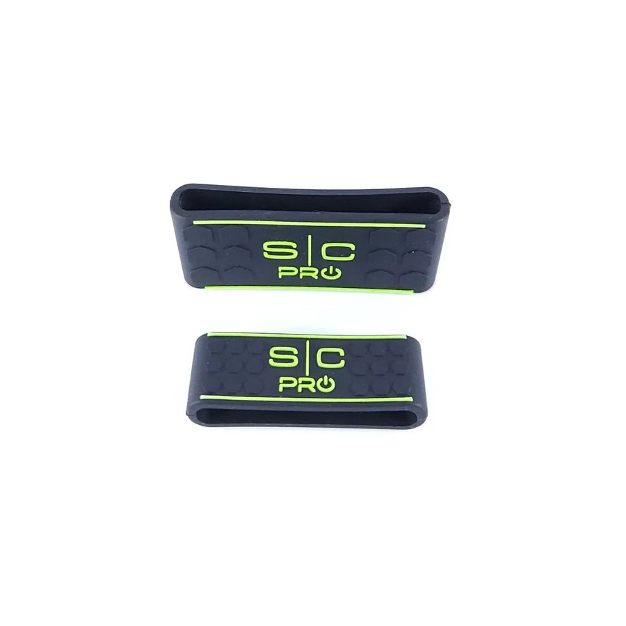 StylecraftPro Barber Hair Clipper and Trimmer Grip Band Set of 2 in Black|Green